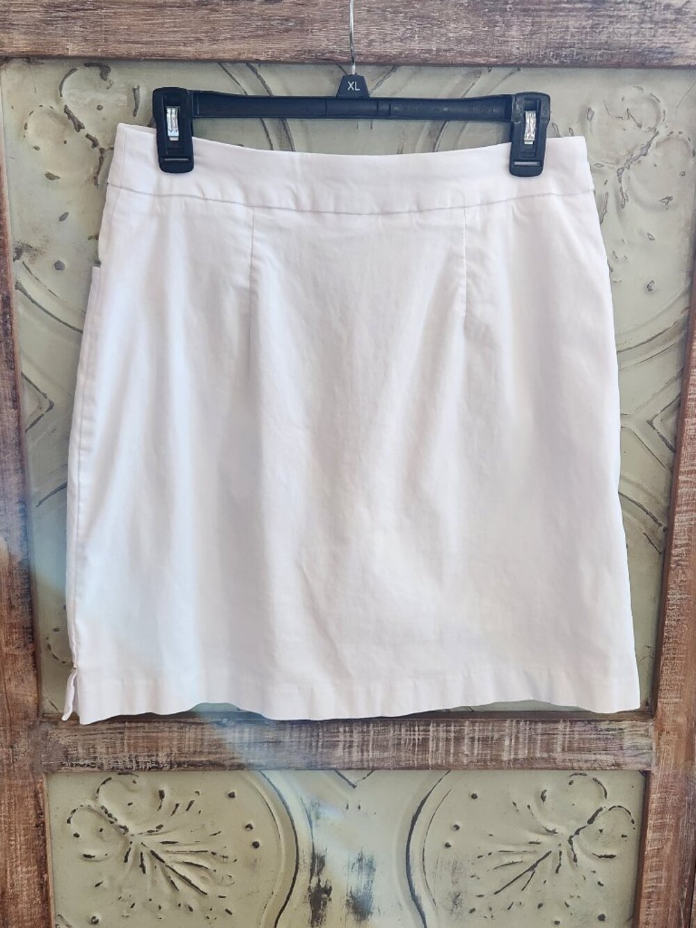 Hilary Radley Super Stretch Athletic Skort Tennis Golf | White | Medium - Picture 4 of 5